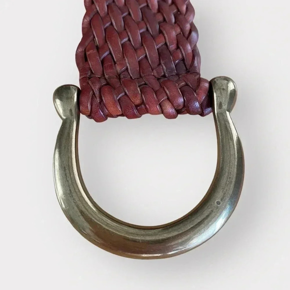 Micheal Kors brown woven leather belt - Picture 4 of 9